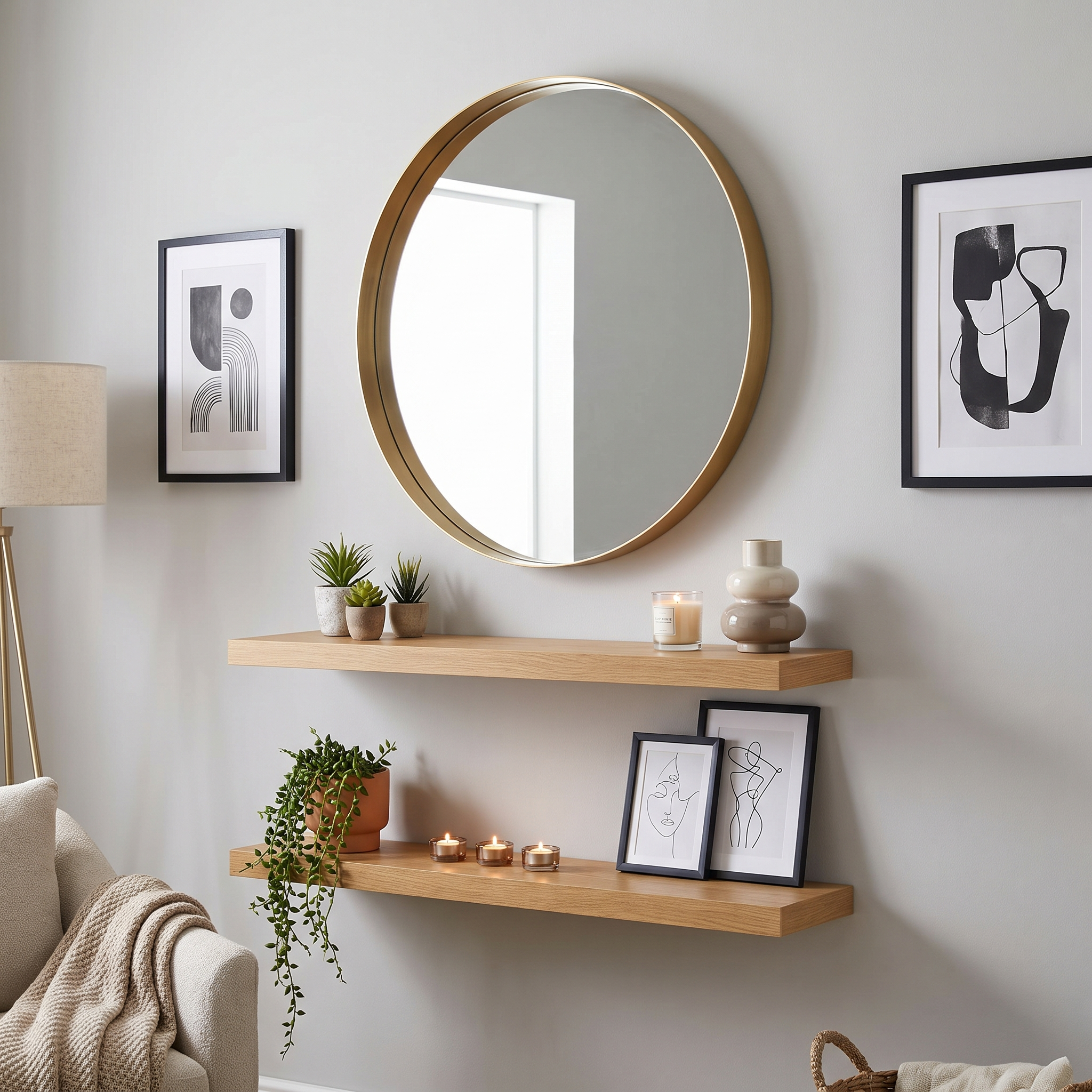 Wall Decor, Mirrors & Shelves