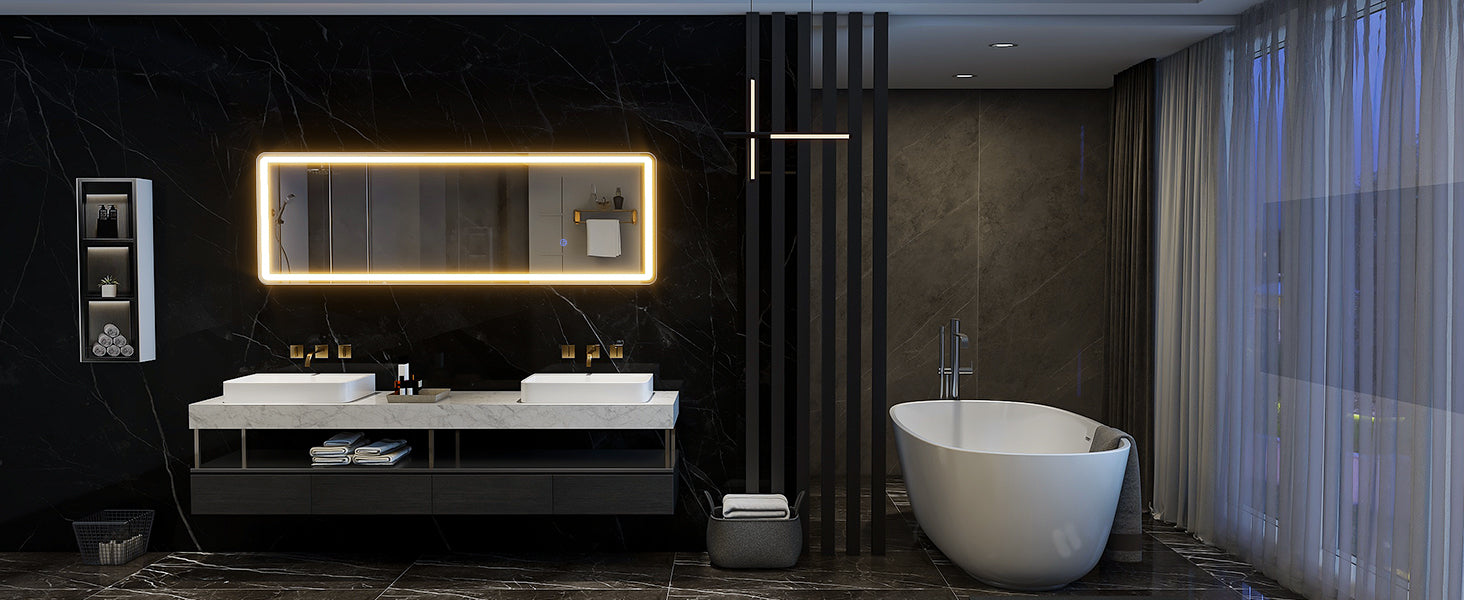 63-Inch Lighted Full-Length Mirror