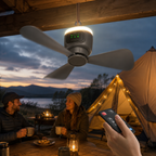 12000mAh Outdoor Camping Fan in use – WESTMERE lifestyle photo
