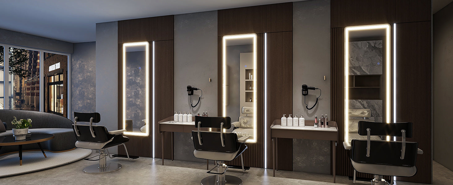 63-Inch Lighted Full-Length Mirror
