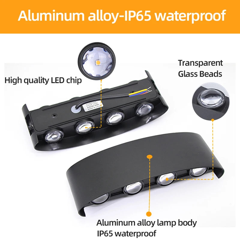 Aluminum Waterproof Outdoor LED Wall Light