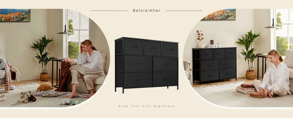 7-Drawer Fabric Dresser