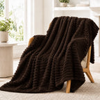 Faux Rabbit Fur Throw Blanket