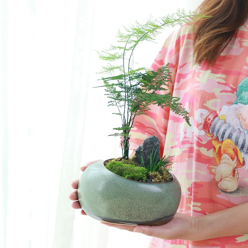 Ceramic Vintage Planter — additional view