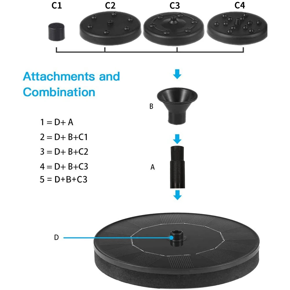 Outdoor Solar Fountain