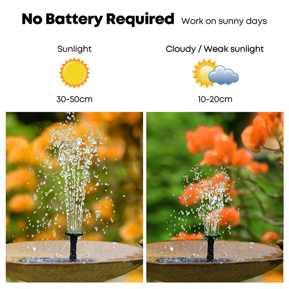 Outdoor Solar Fountain