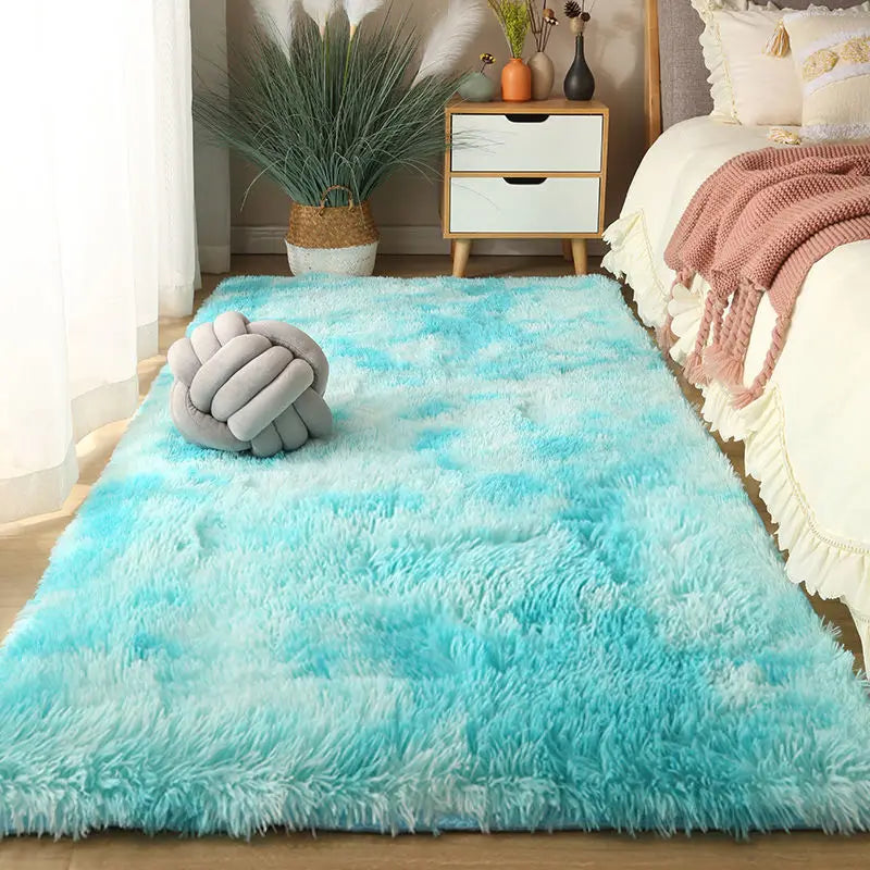 Fluffy Long-Pile Washable Area Rug