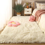 Fluffy Long-Pile Washable Area Rug