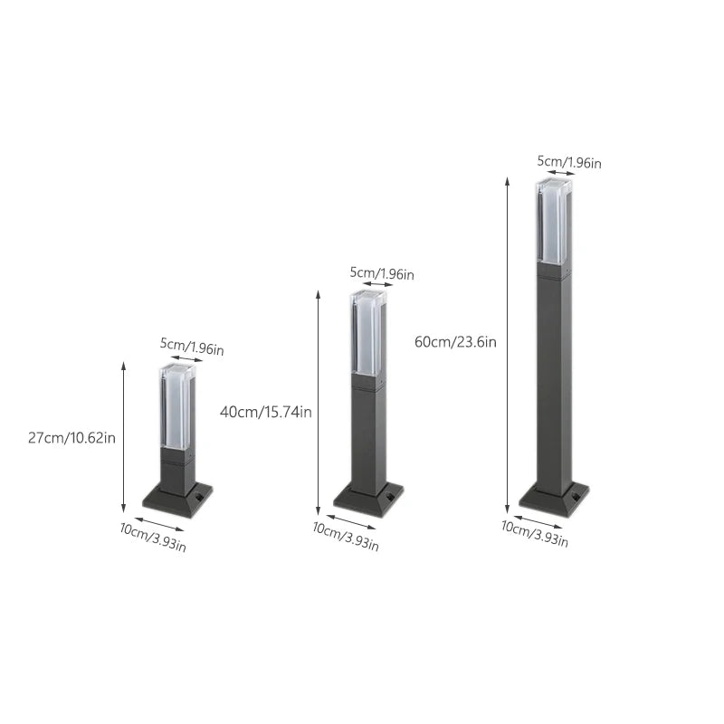 Waterproof Aluminum LED Lawn Light — additional view