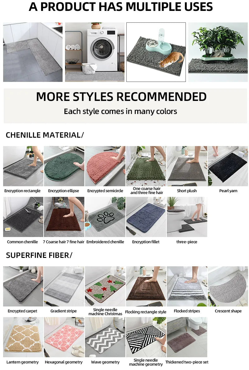 Natural Rubber Anti-Slip Welcome Mat