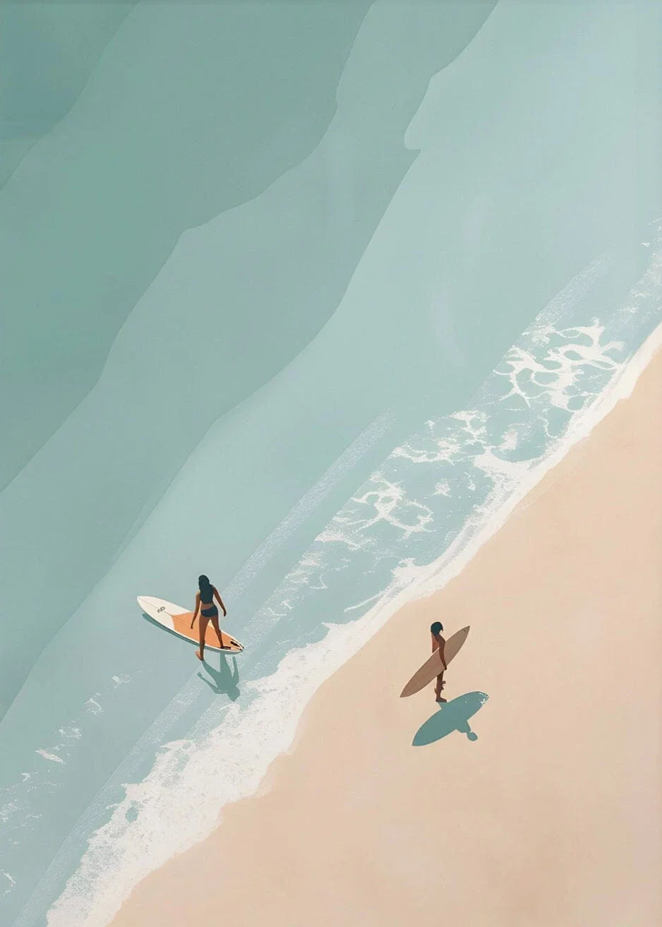 Summer Poolside Canvas Wall Art