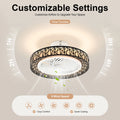 Speed LED Ceiling Fan with Light
