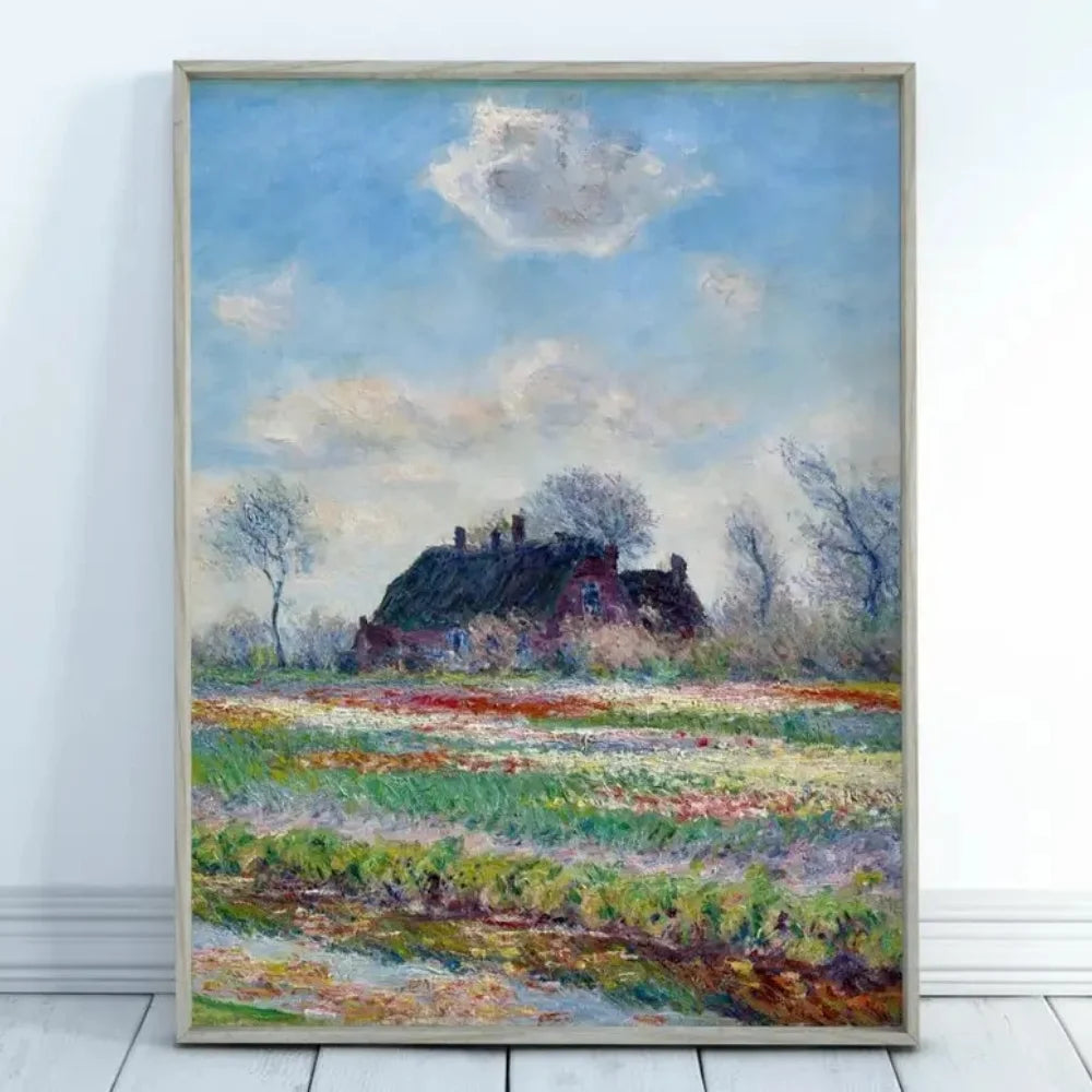 Impressionist Garden Landscape Canvas Print