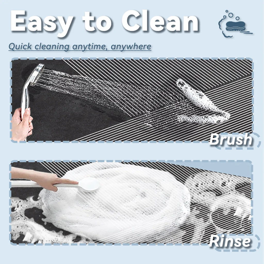 Luxury Diatomite Mud Bath Mat Bathroom Super Absorbent Shower Foot Mats Non Slip Quick Dry Toilet Carpet Room Rugs Doormat