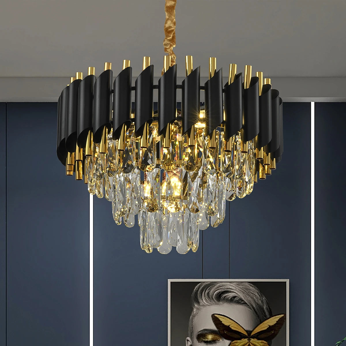 3-Story Crystal Chandelier