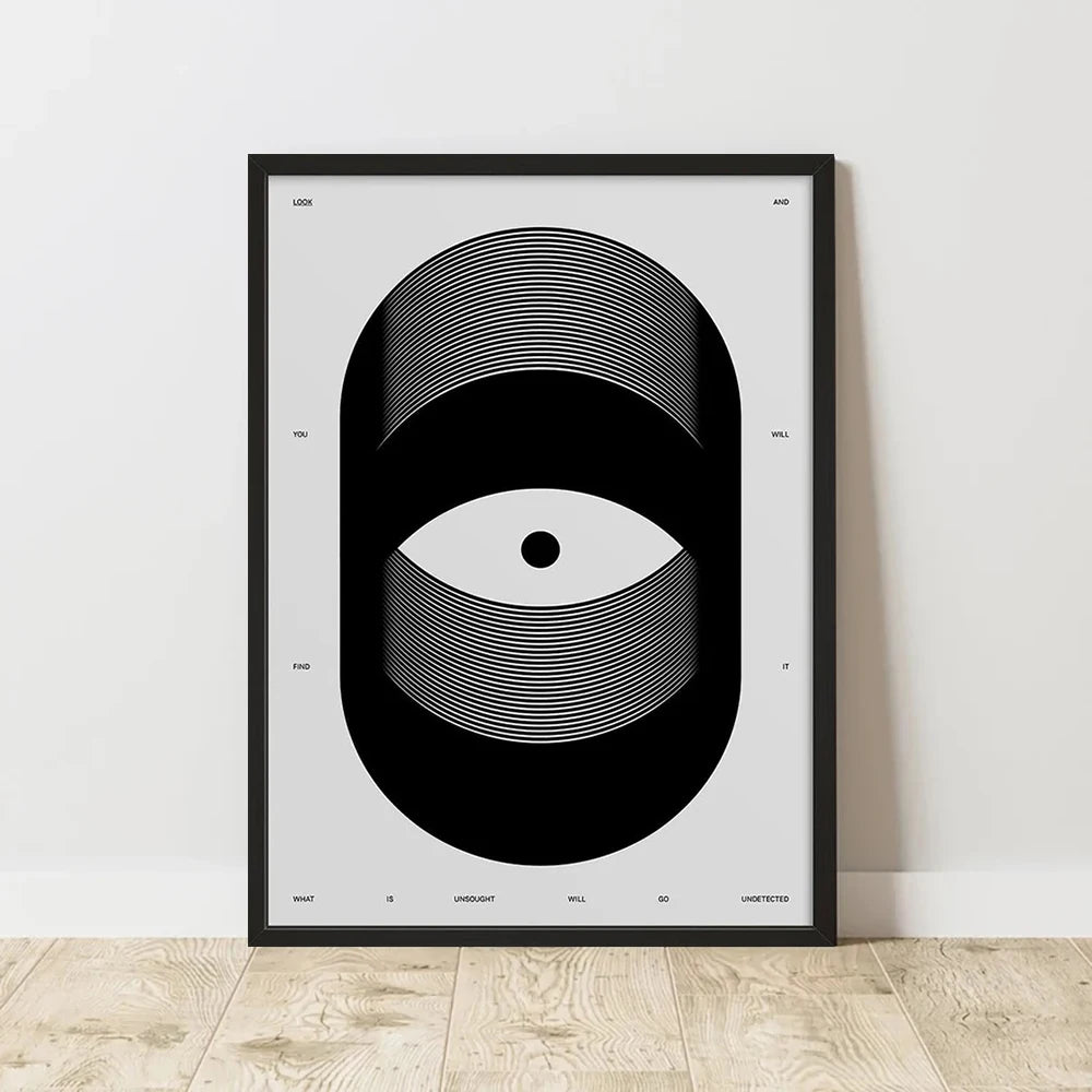 Retro Abstract Composition Canvas Print