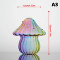 Hand-Blown Mushroom Glass Vase