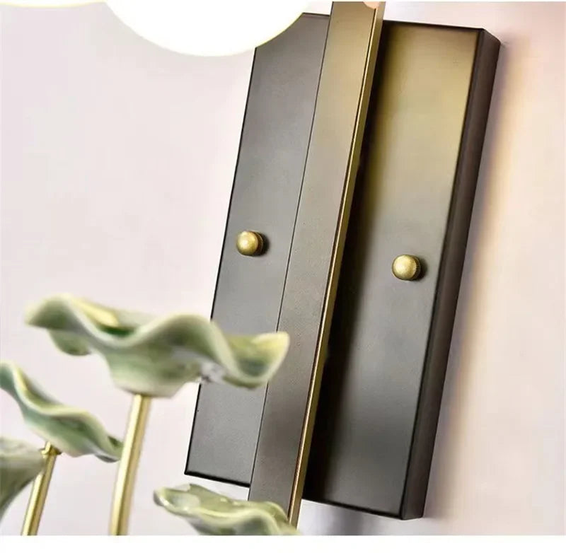 LotusGlow Artistic Wall Lamp