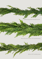 Real-Touch Norfolk Pine Christmas Garland