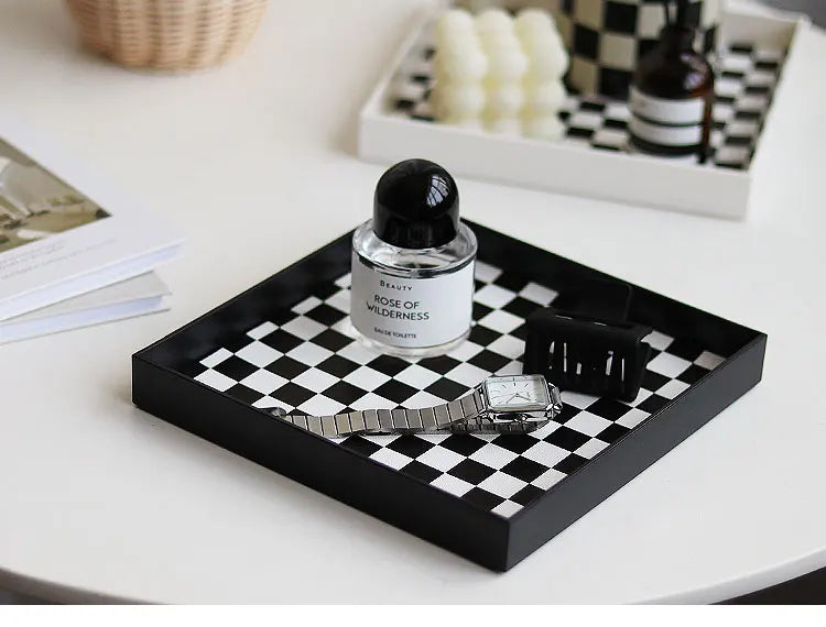 Checkerboard Desktop Valet Tray