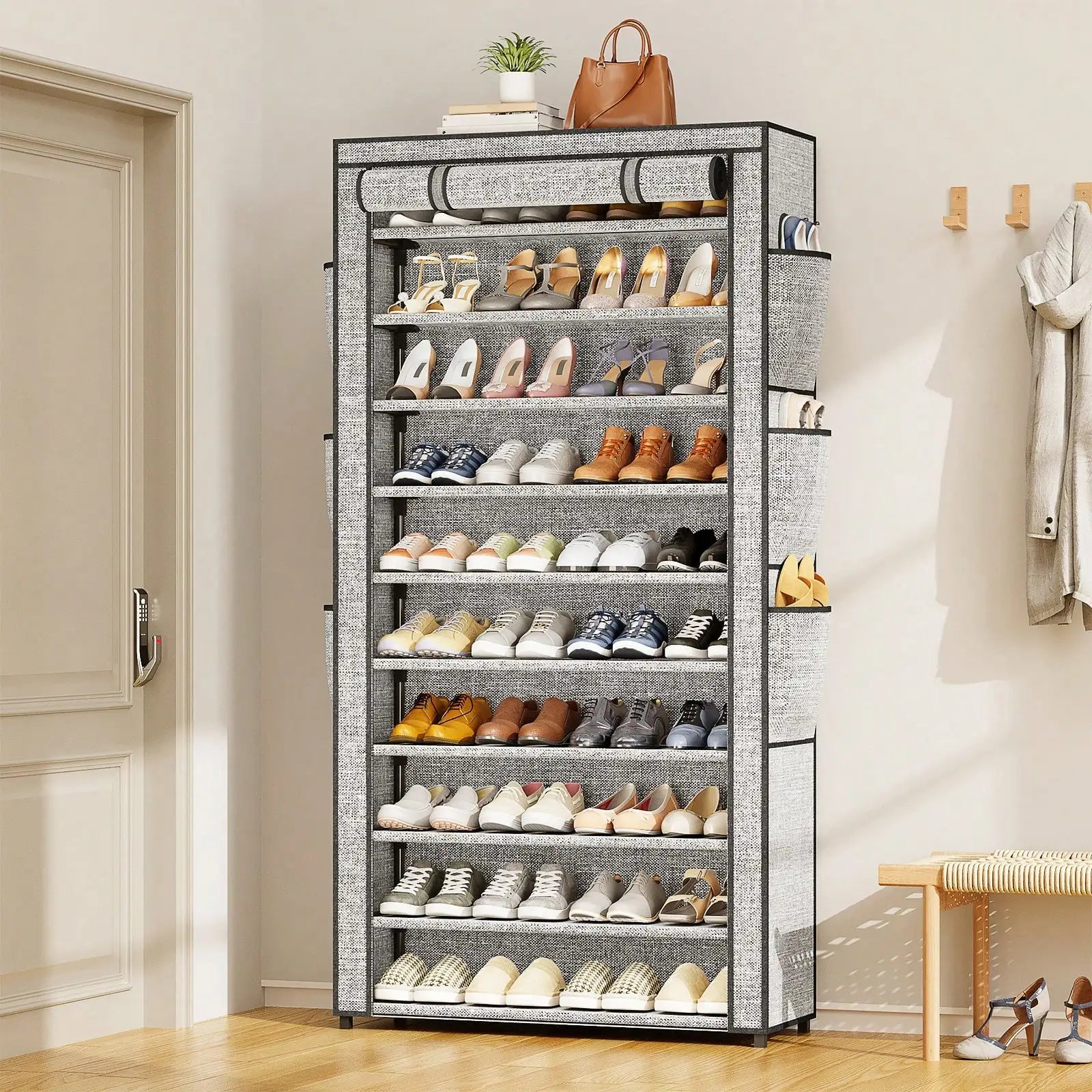 10-Tier Shoe Storage Cabinet