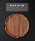 Round Wooden Serving & Display Tray