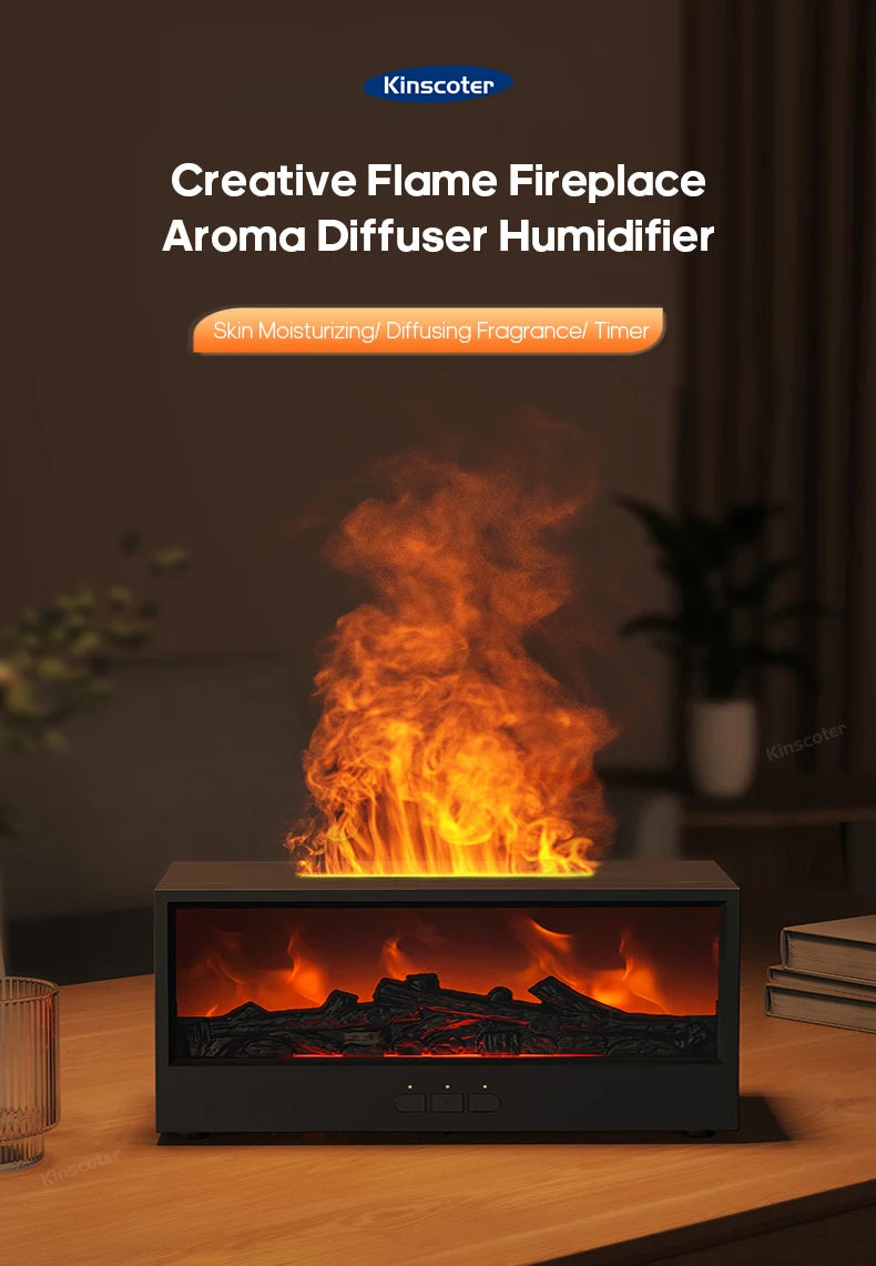 Color-Changing Fireplace Aroma Diffuser