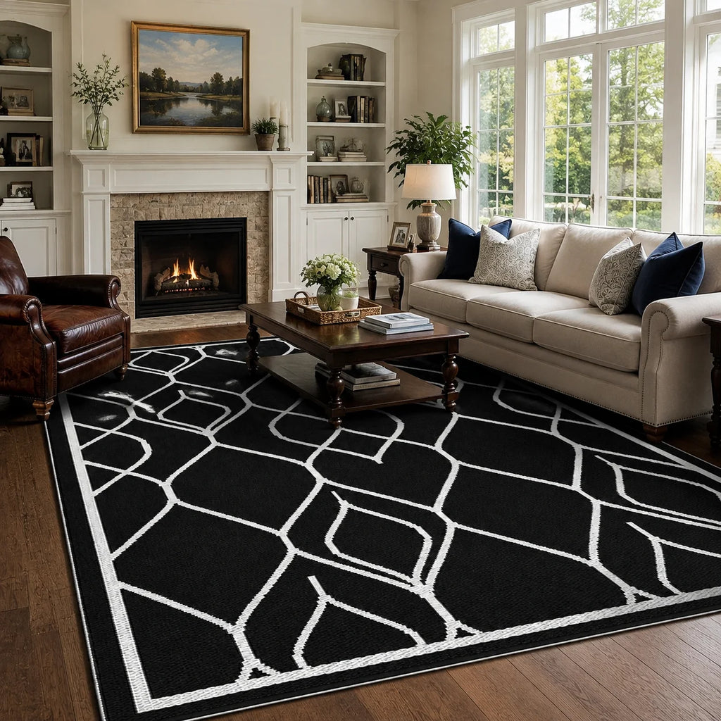 5×8 Reversible Waterproof Patio Rug