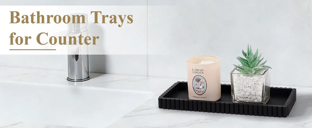 Silicone Wave-Edge Vanity Tray