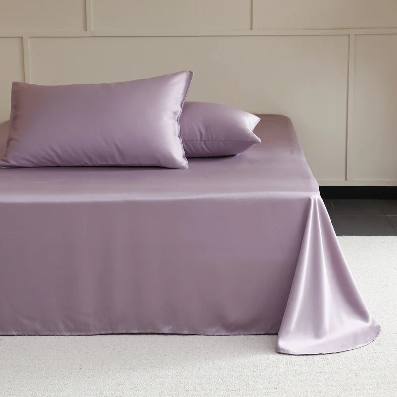 100% Silk Bed Sheet Set Luxury Mulberry Silk Bedding Sets Twin Full Double Queen King Size Fitted Sheet Flat Sheet Pillowcase