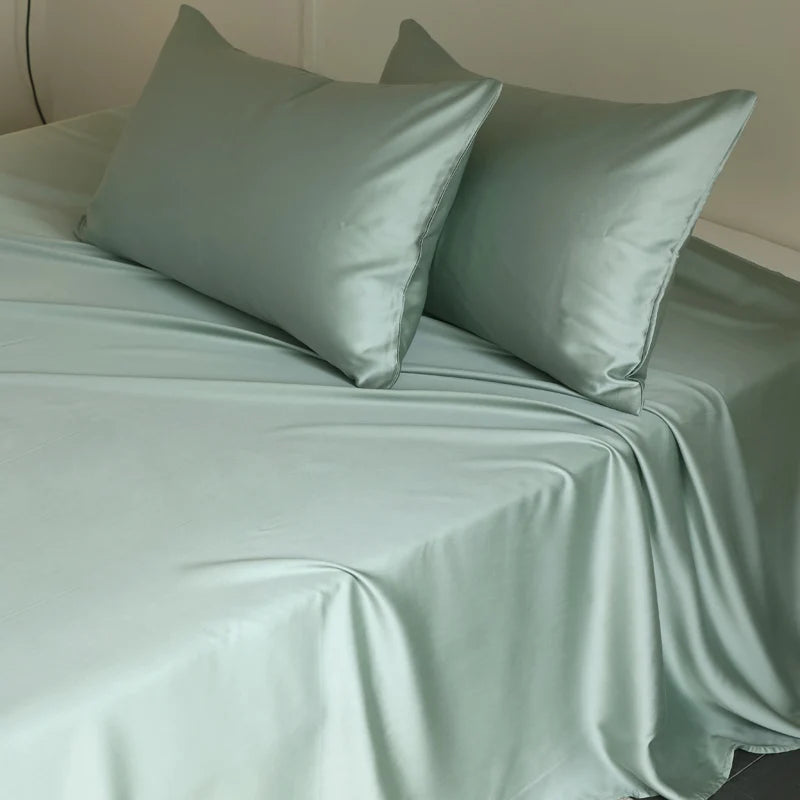100% Silk Bed Sheet Set Luxury Mulberry Silk Bedding Sets Twin Full Double Queen King Size Fitted Sheet Flat Sheet Pillowcase