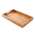 New Rectangular Storage Tray household Solid Wood Storage Plate Bamboo Water Cup Plate Dried Fruit Water Cup Plate