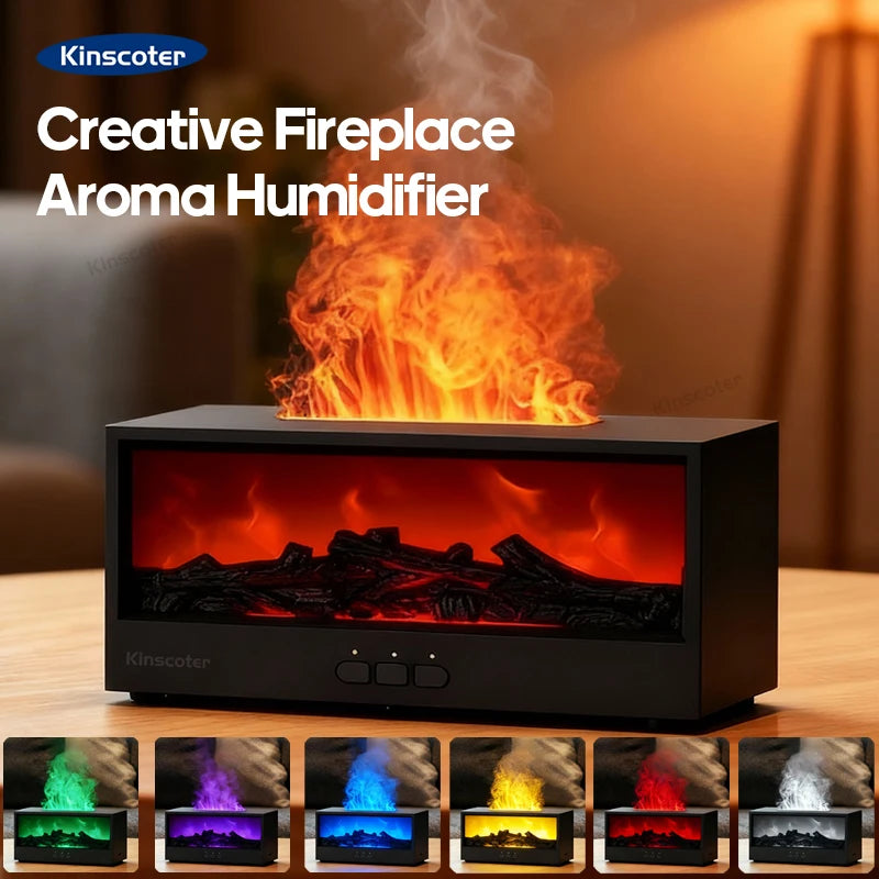 Color-Changing Fireplace Aroma Diffuser