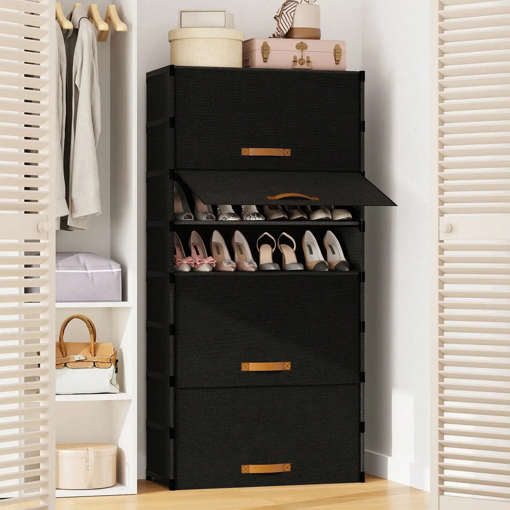 9-Tier Dustproof Shoe Storage Cabinet
