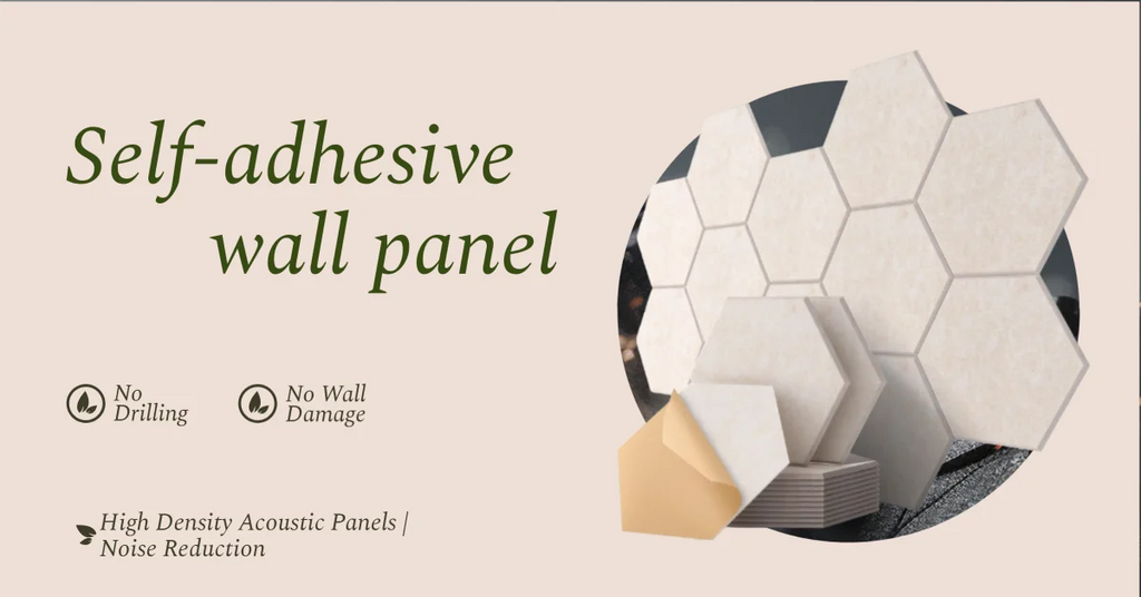 18-Pack Hexagonal Self-Adhesive Acoustic Panels
