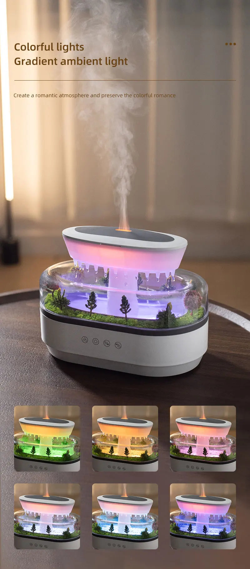 White-Noise Rain Cloud Humidifier