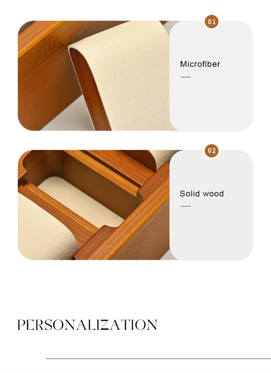 Oirlv 10 Grids Watch Box Wooden Jewelry Box Watch Organizer Case Men Women Mechanical Watchs Storage Case Wristwatch Display Box