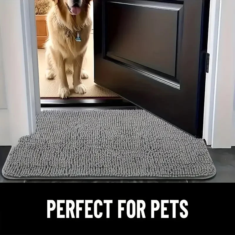 Absorbent Microfiber Muddy-Paw Door Mat