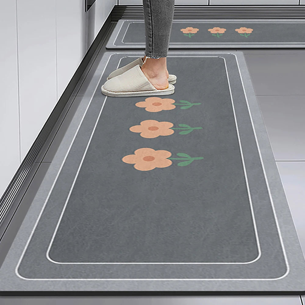 Crystal-Velvet Absorbent Kitchen Runner