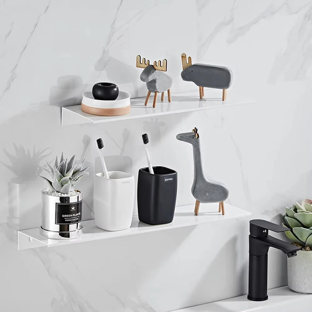 Wall-Mounted Aluminum Bathroom Shelf — WESTMERE