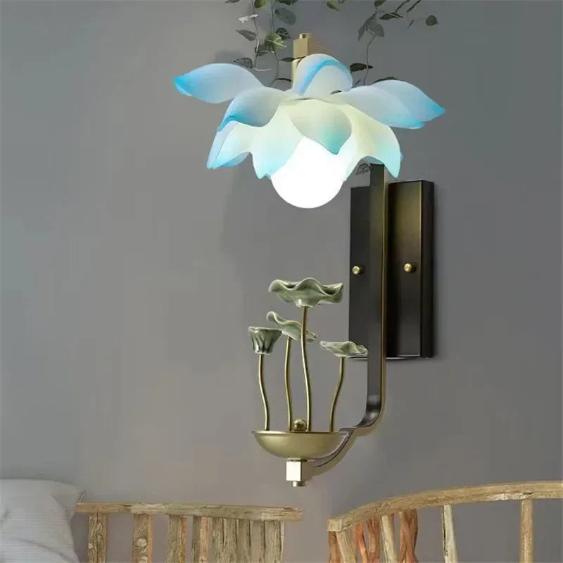 LotusGlow Artistic Wall Lamp