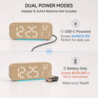 10-Inch Ambient LED Digital Alarm Clock