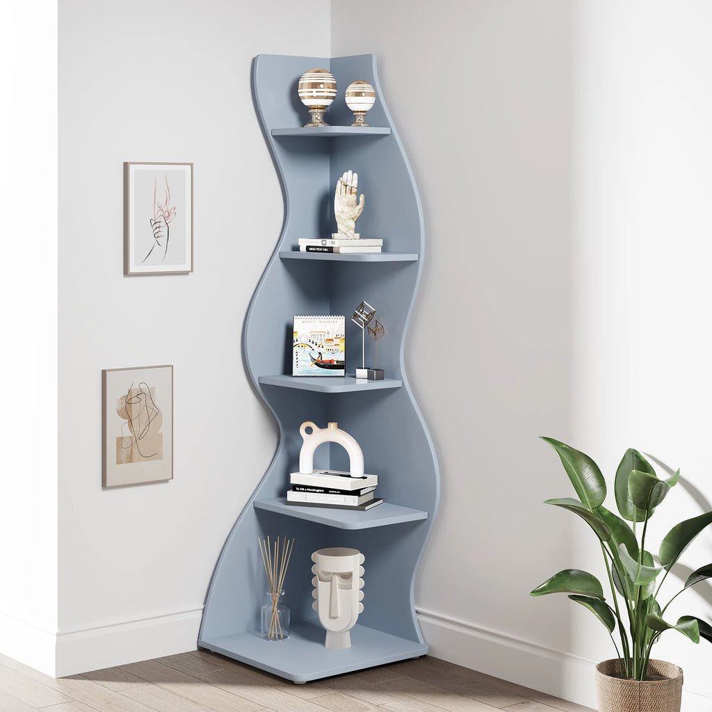 5-Tier Corner Bookshelf