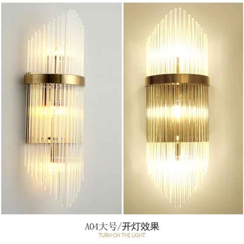 French Crystal Wall Sconce