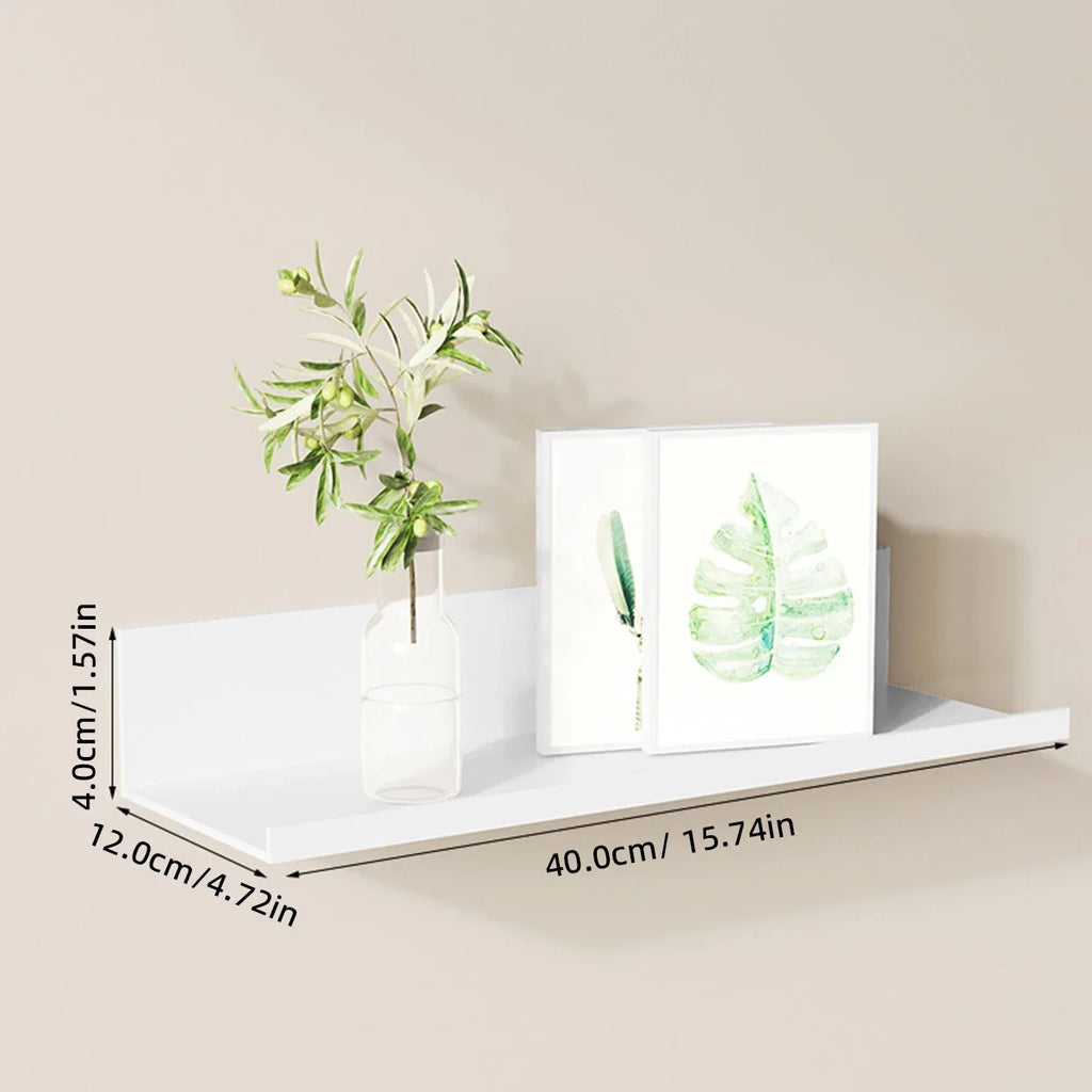 No-Drill Floating Bathroom Shelf