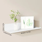 No-Drill Floating Bathroom Shelf
