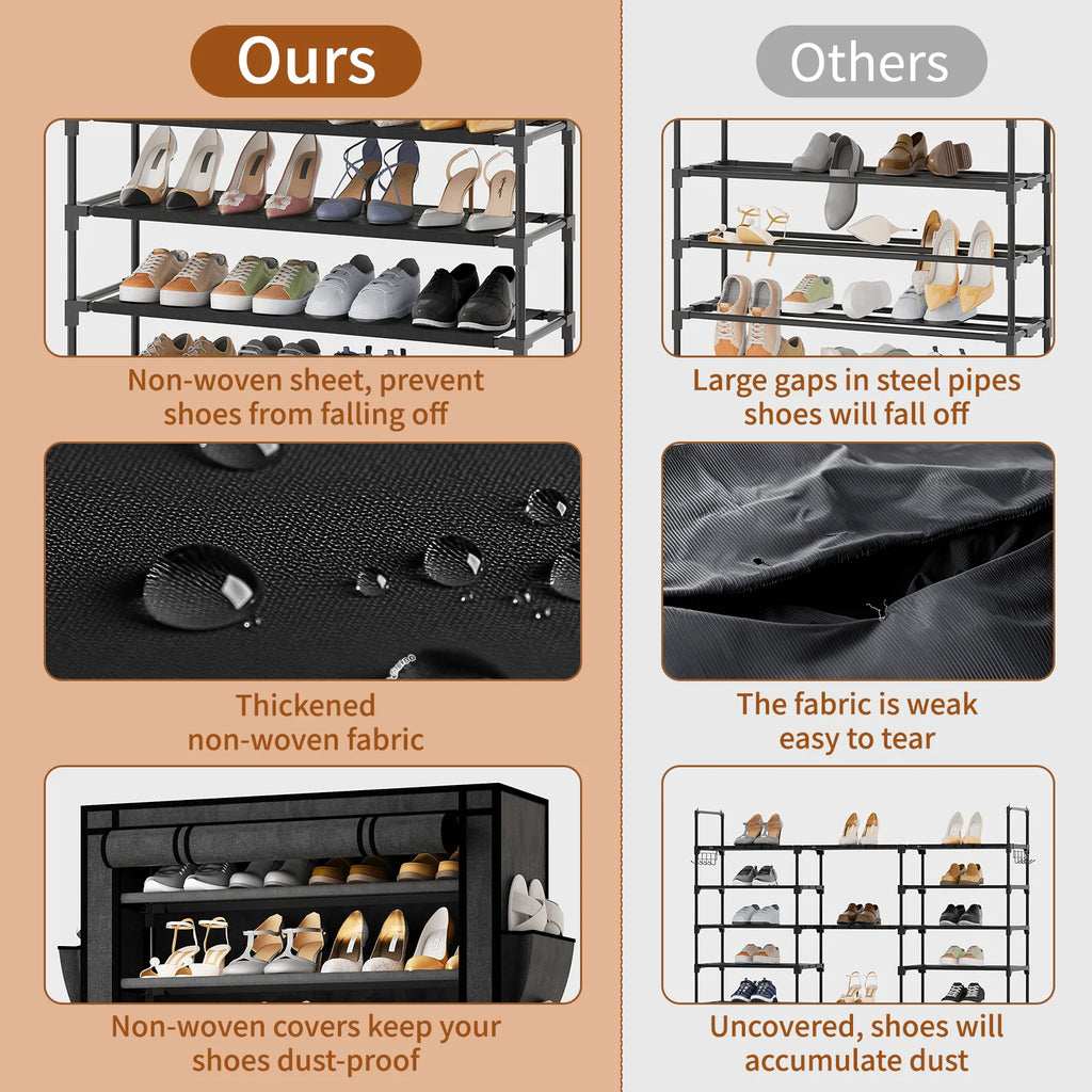 10-Tier Shoe Storage Cabinet
