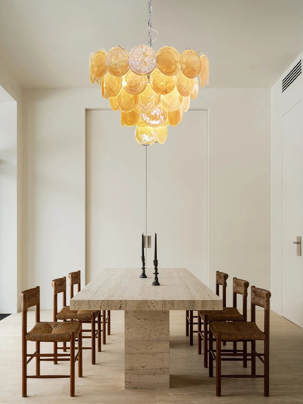 Murano Glass Dimmable LED Chandelier