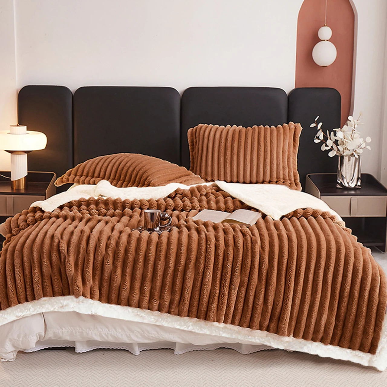 8 lb Weighted Sherpa Throw Blanket