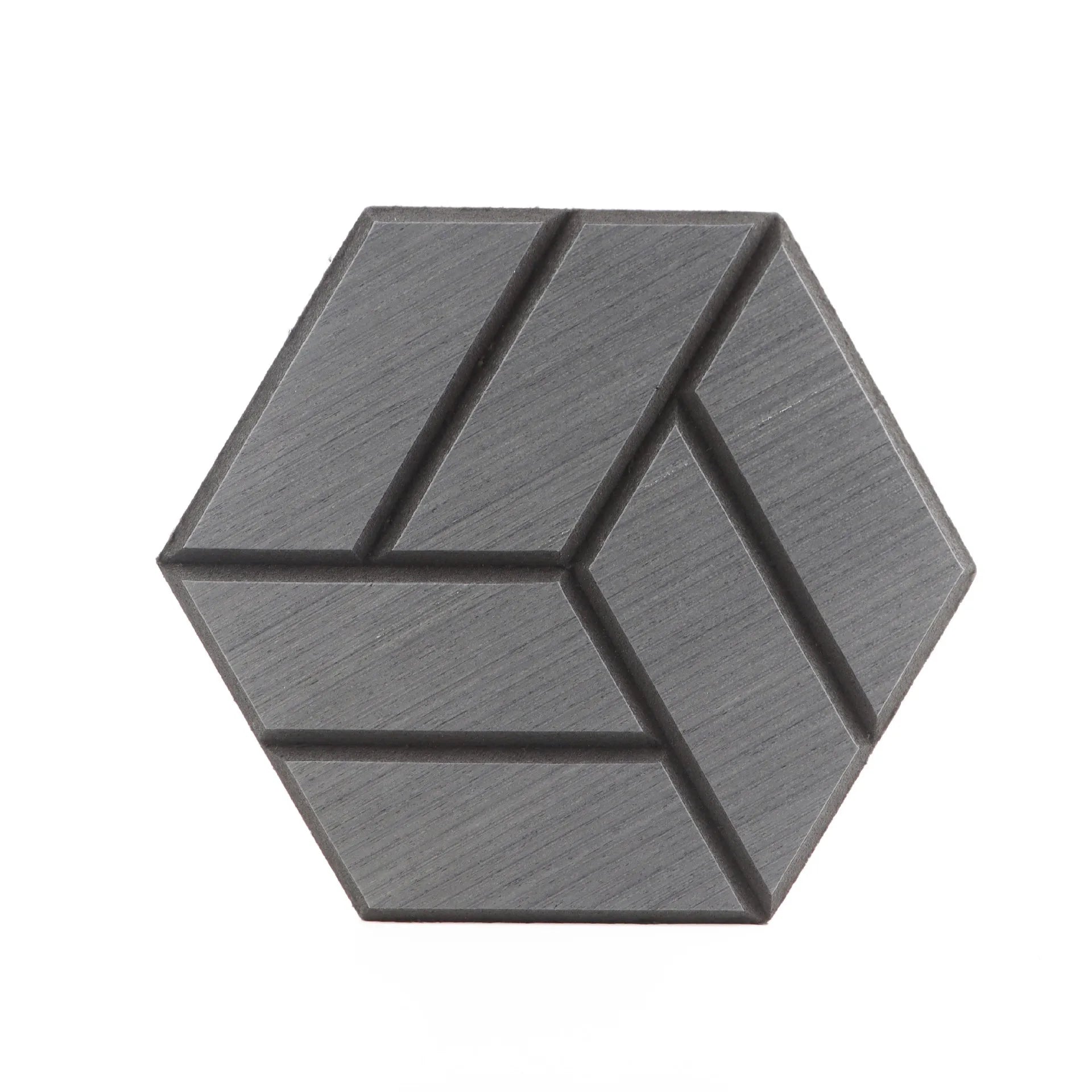 Wood-Grain Hexagonal Acoustic Panels